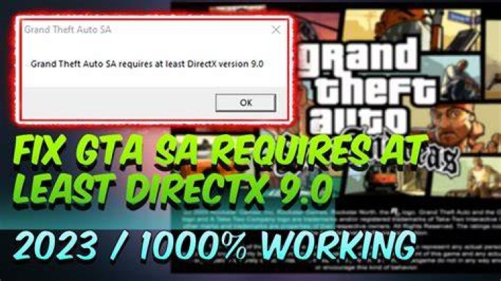 How can I play GTA San Andreas without directx 9?