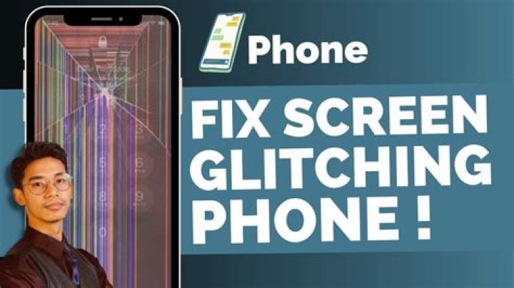 How do I fix my iPhone 5s glitching screen?