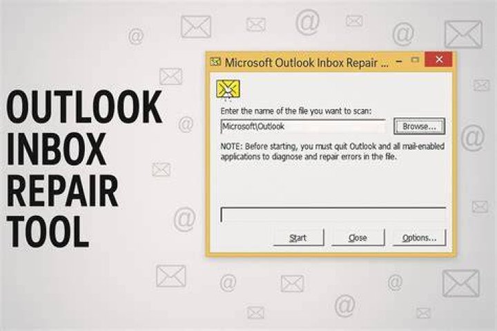 How do I repair an Outlook 2010 file?