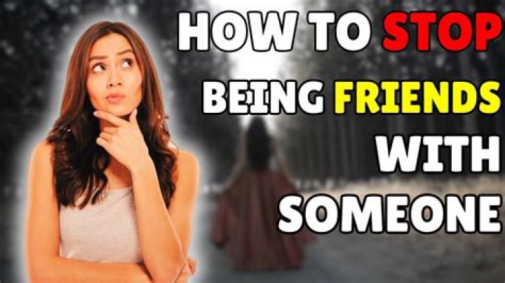 How do I stop being friends with my ex?