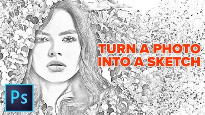 How do I turn a photo into a sketch in Photoshop?