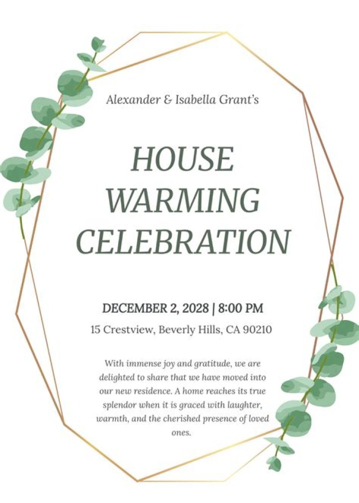 How do you write a housewarming invitation letter?