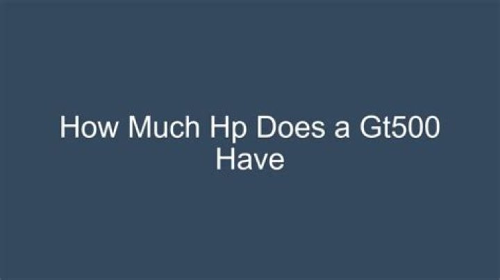 How much HP does a S600 have?