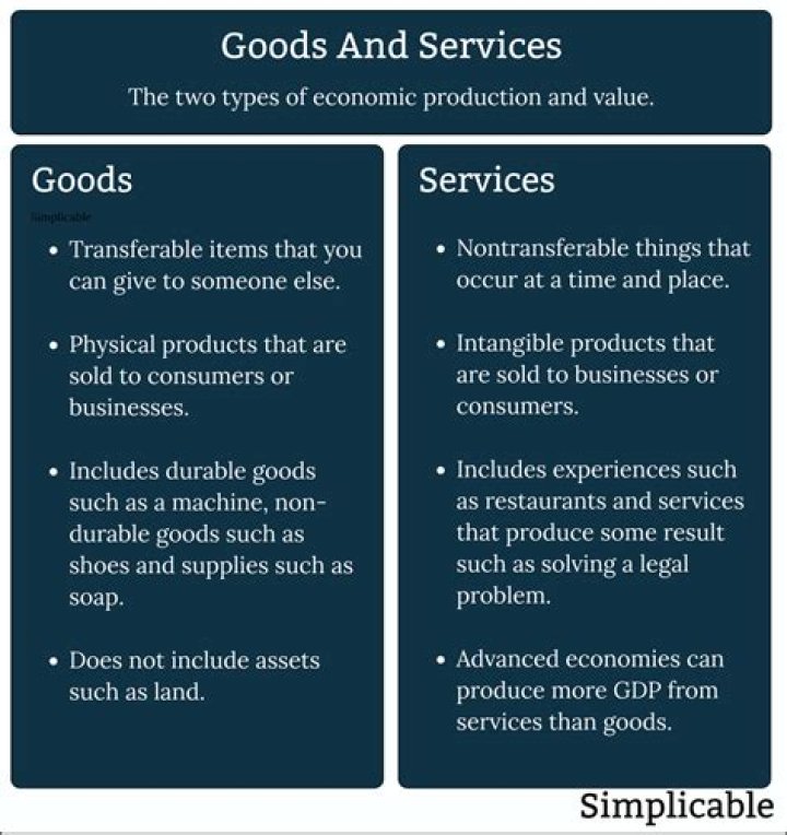 What are final goods give examples?