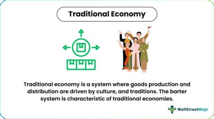 What are the key economic activities of a traditional economy?