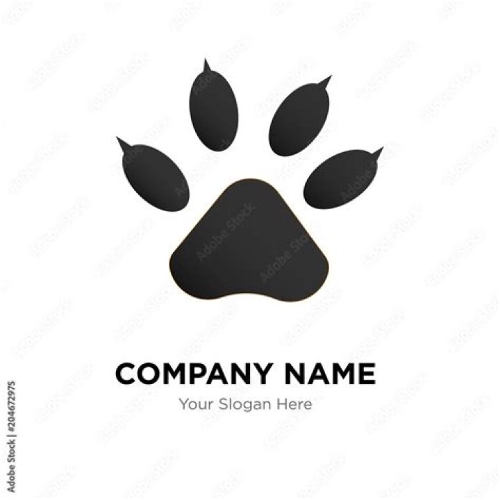 What company has a paw print logo?