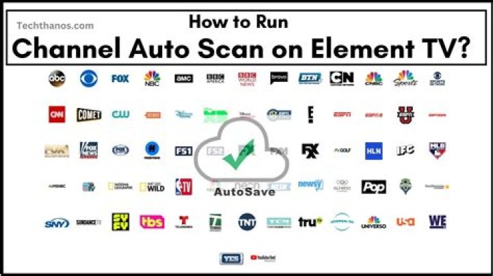 What does it mean when TV says run channel auto scan?