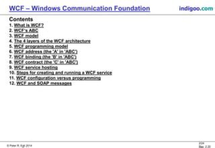 What is a contract in WCF?