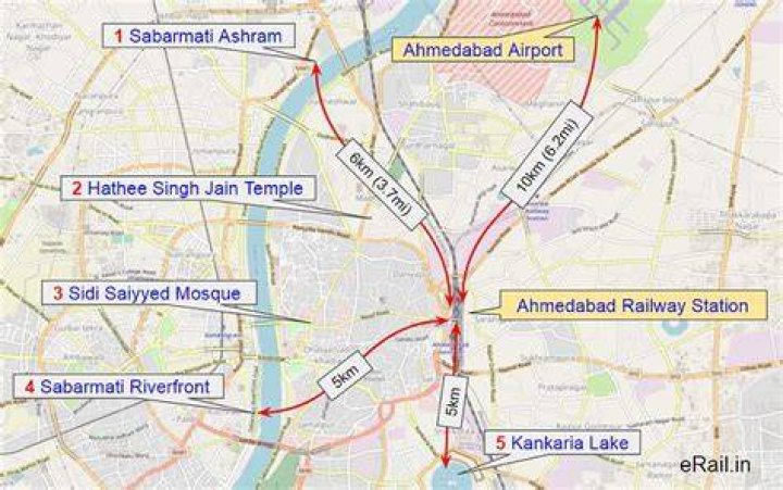 What is railway station code of Ahmedabad?
