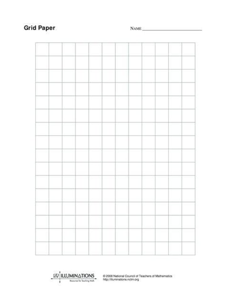 What is standard grid paper?