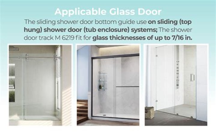 What is the bottom part of a shower door called?