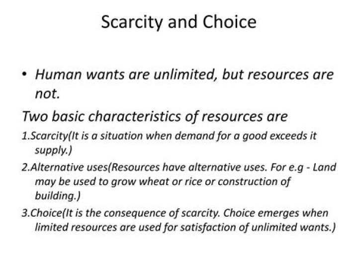 What is the relationship between scarcity and choice in economics?