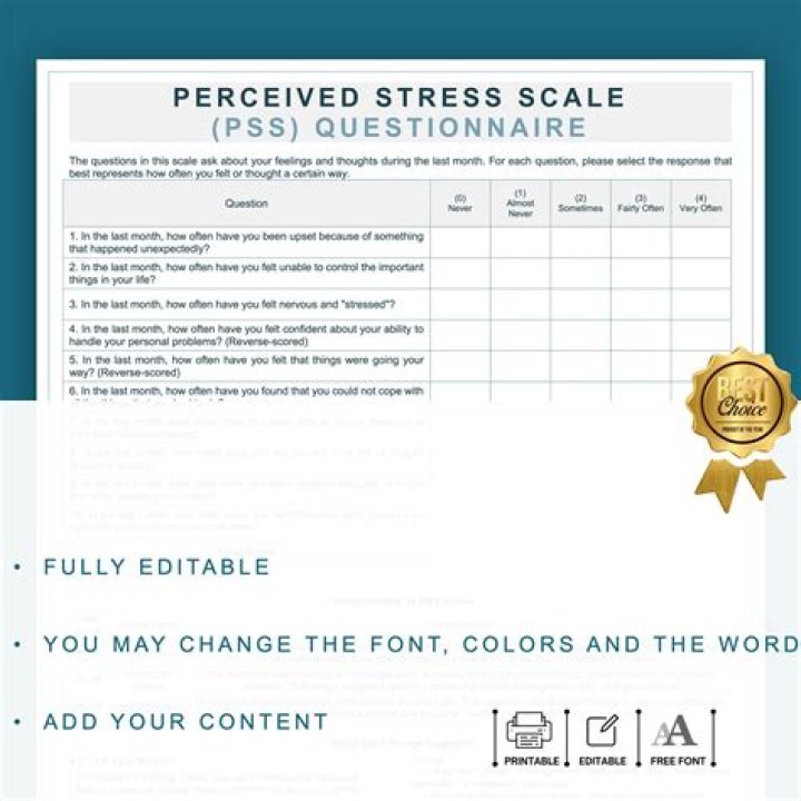 What is the stress management questionnaire?
