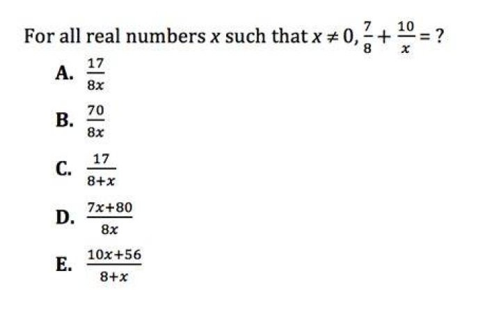 What math problems are on the act?