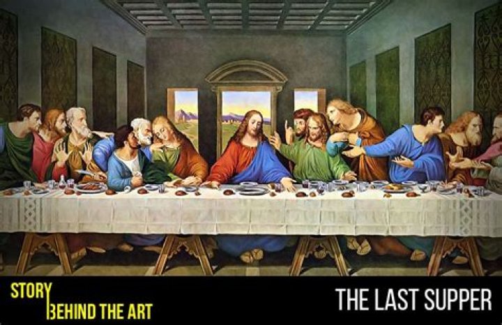 What song is in the Last Supper painting?