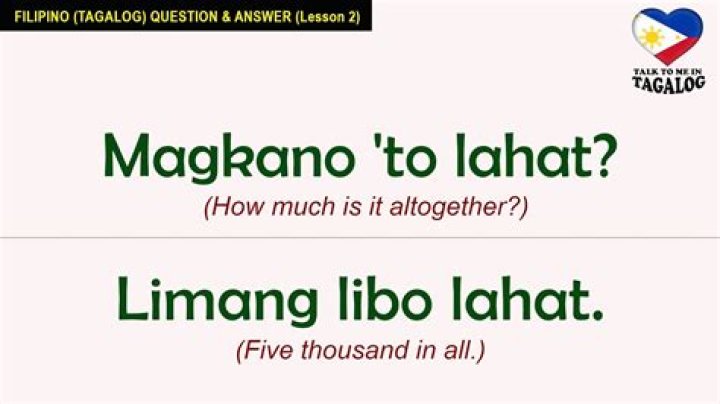 What thought means in Tagalog?