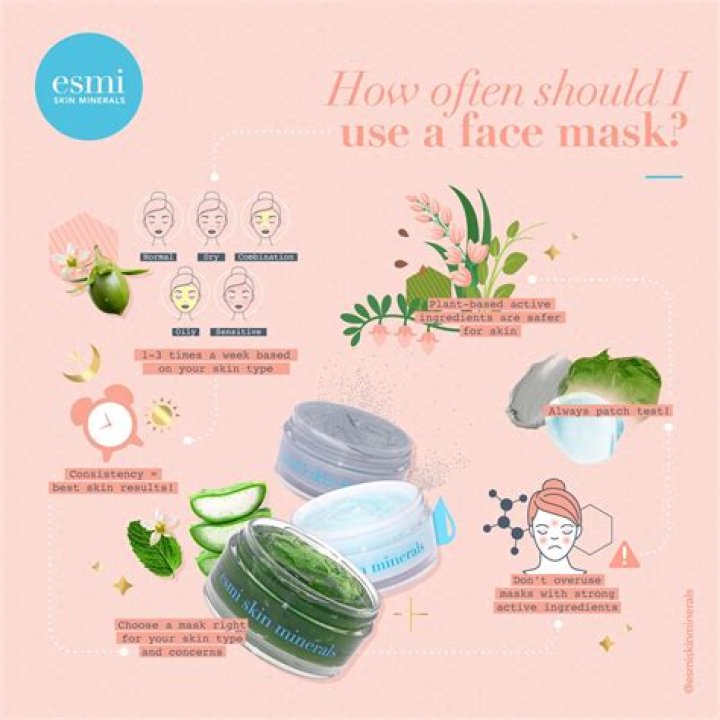 When should a face mask be used in a routine?