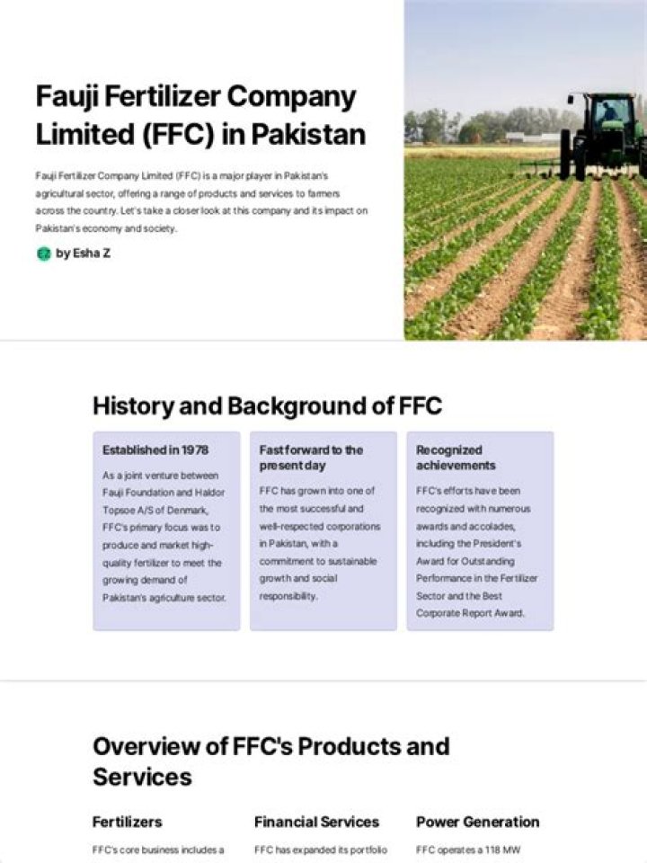 Where is Fauji Fertilizer located?