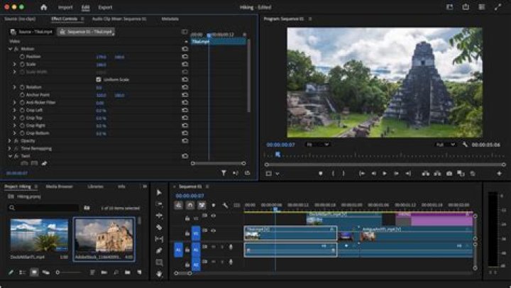Which software is best used for editing video?