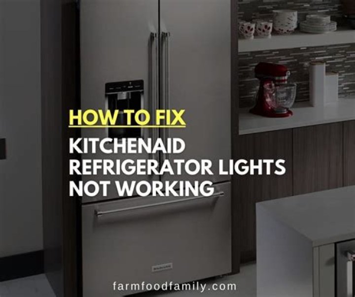 Why is the light not working in my fridge?